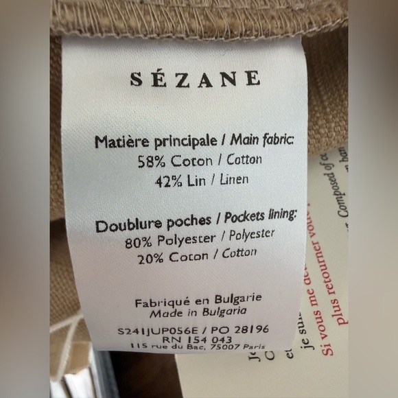 Sézane Oksana Midi Skirt – NWT – Size US 4 / EU 36- beige - Picture 11 of 11